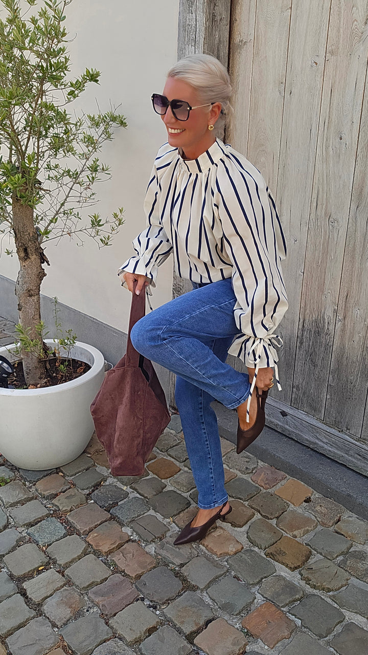 CLÉMENCE blouse navy