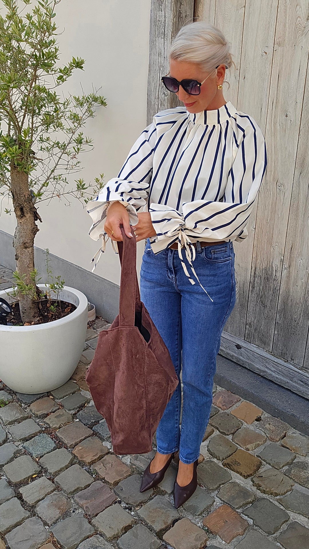 CLÉMENCE blouse navy