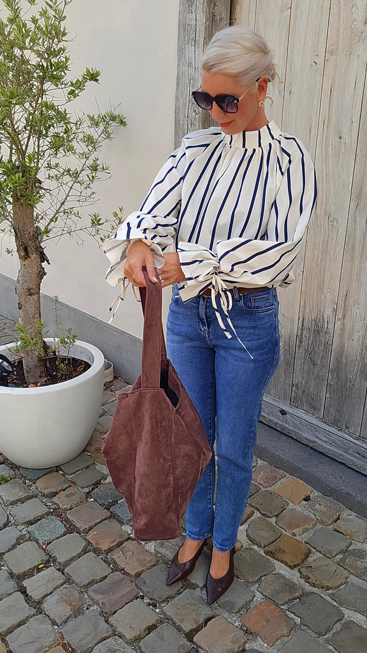 CLÉMENCE blouse navy