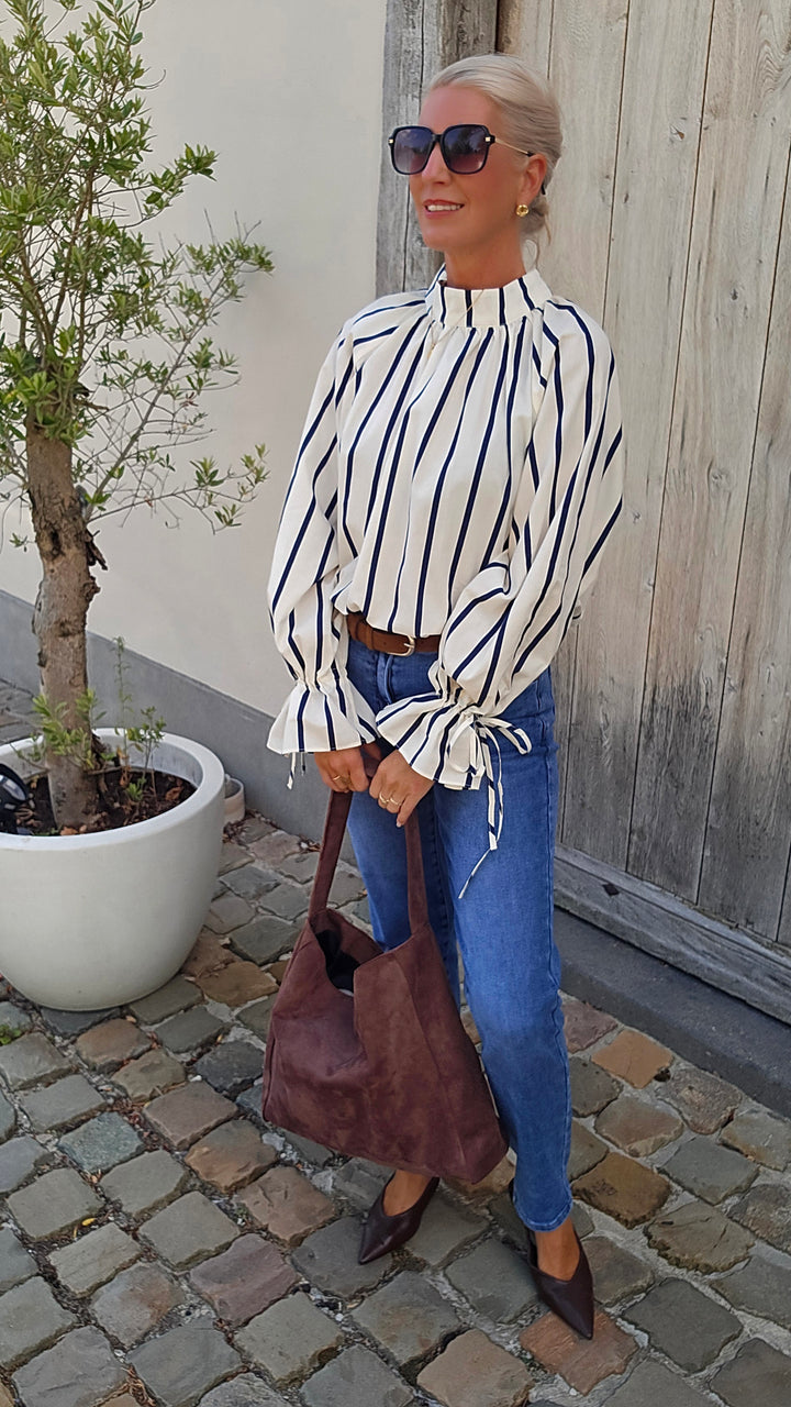 CLÉMENCE blouse navy