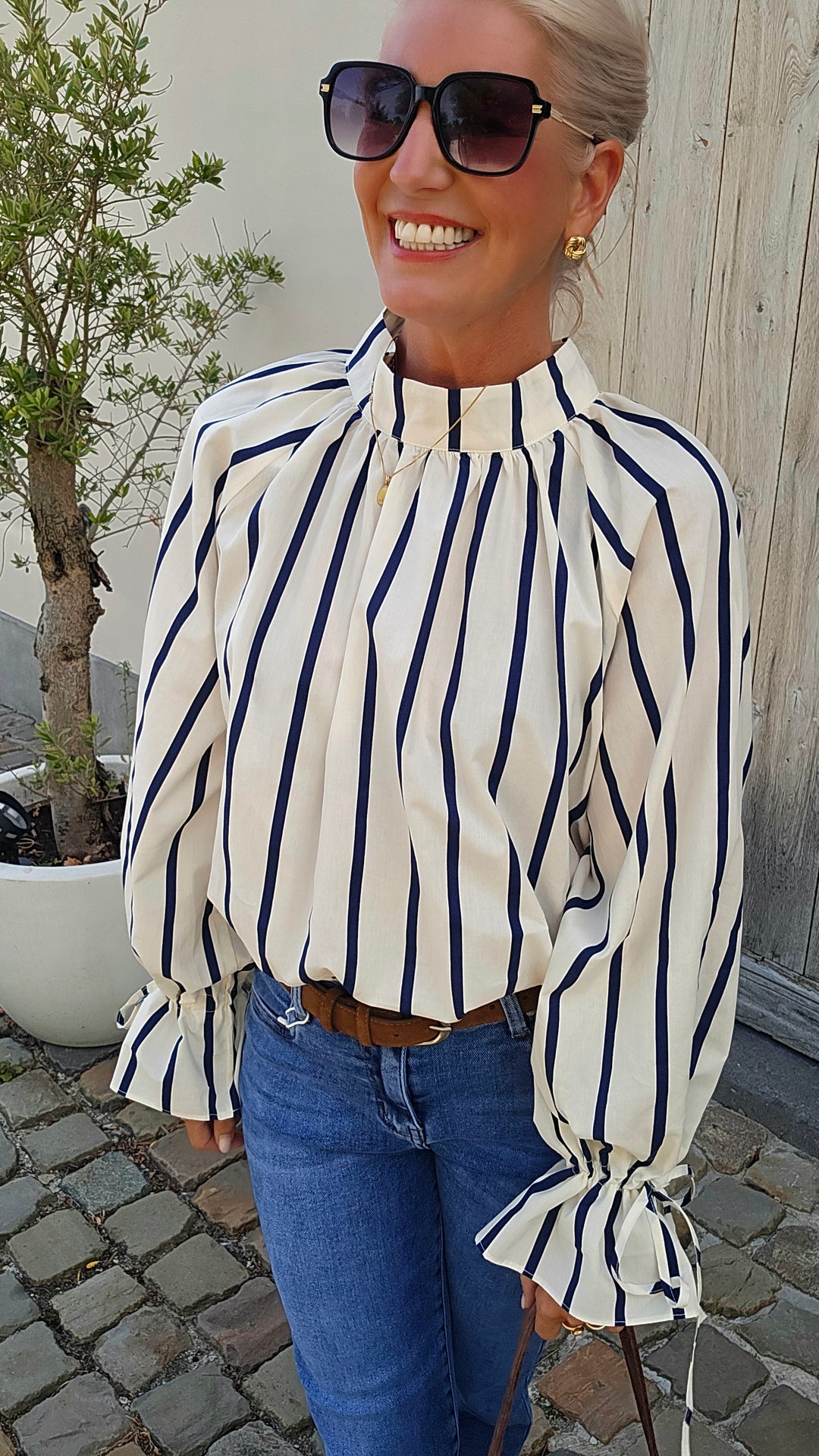 CLÉMENCE blouse navy