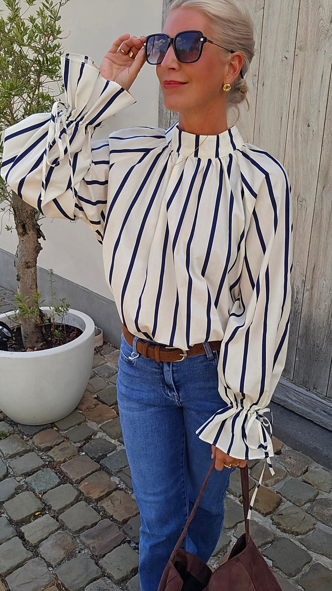 CLÉMENCE blouse navy
