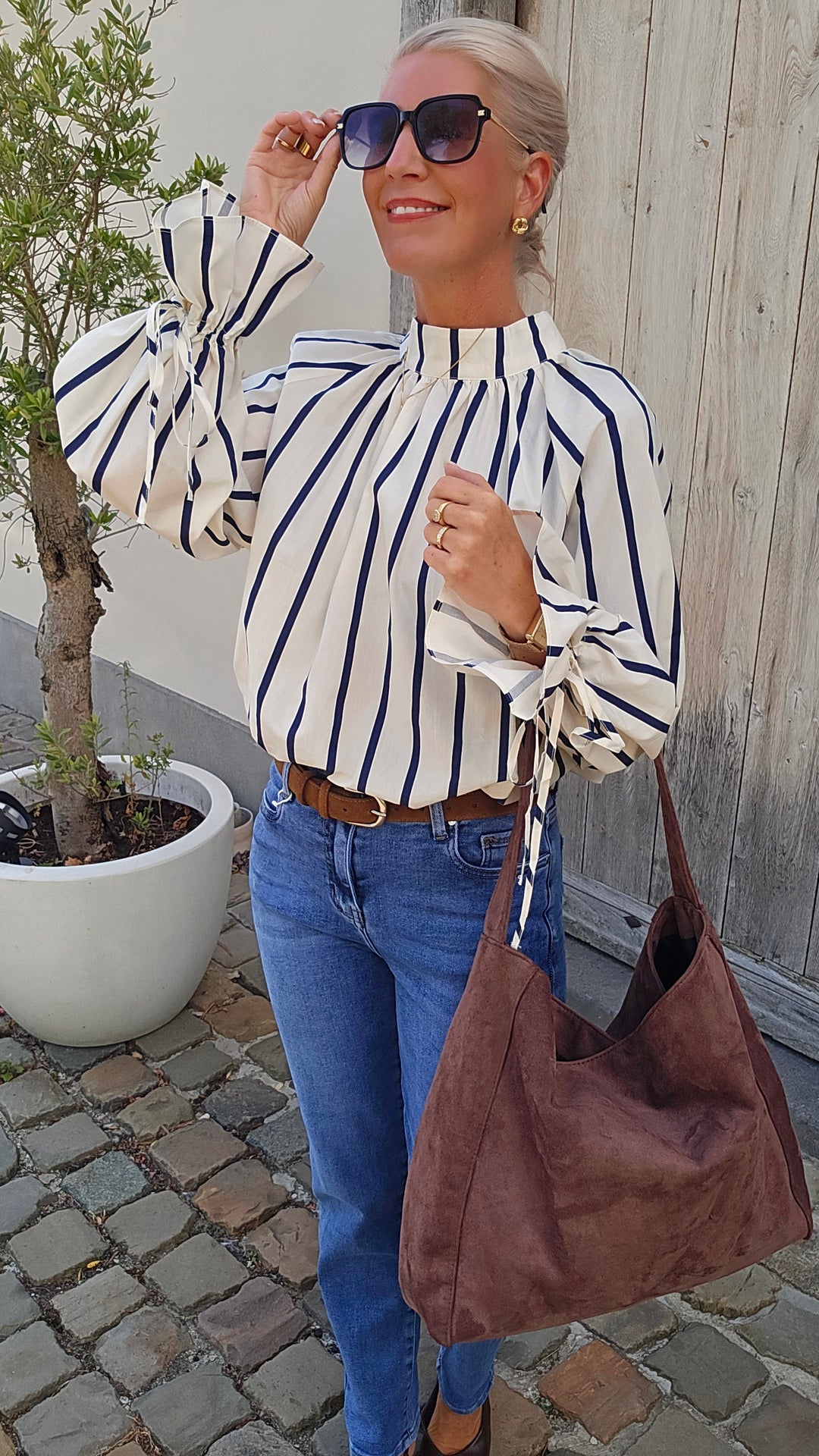 CLÉMENCE blouse navy