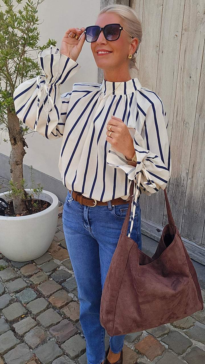 CLÉMENCE blouse navy