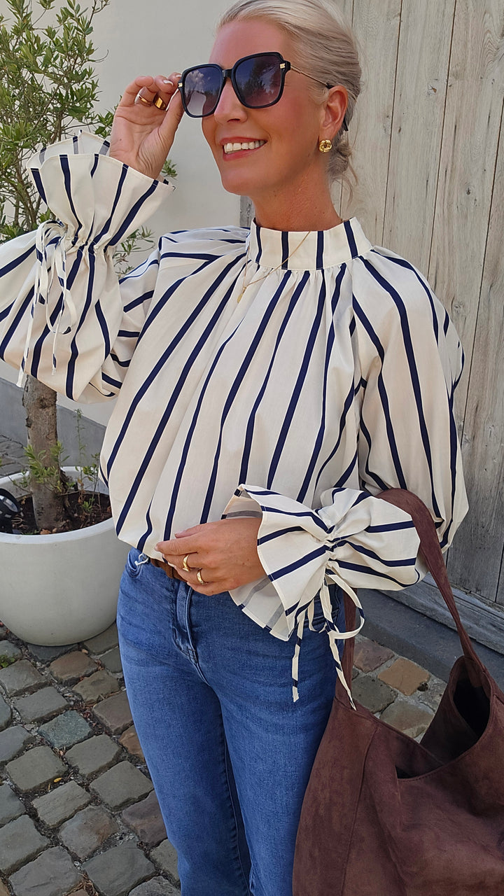 CLÉMENCE blouse navy