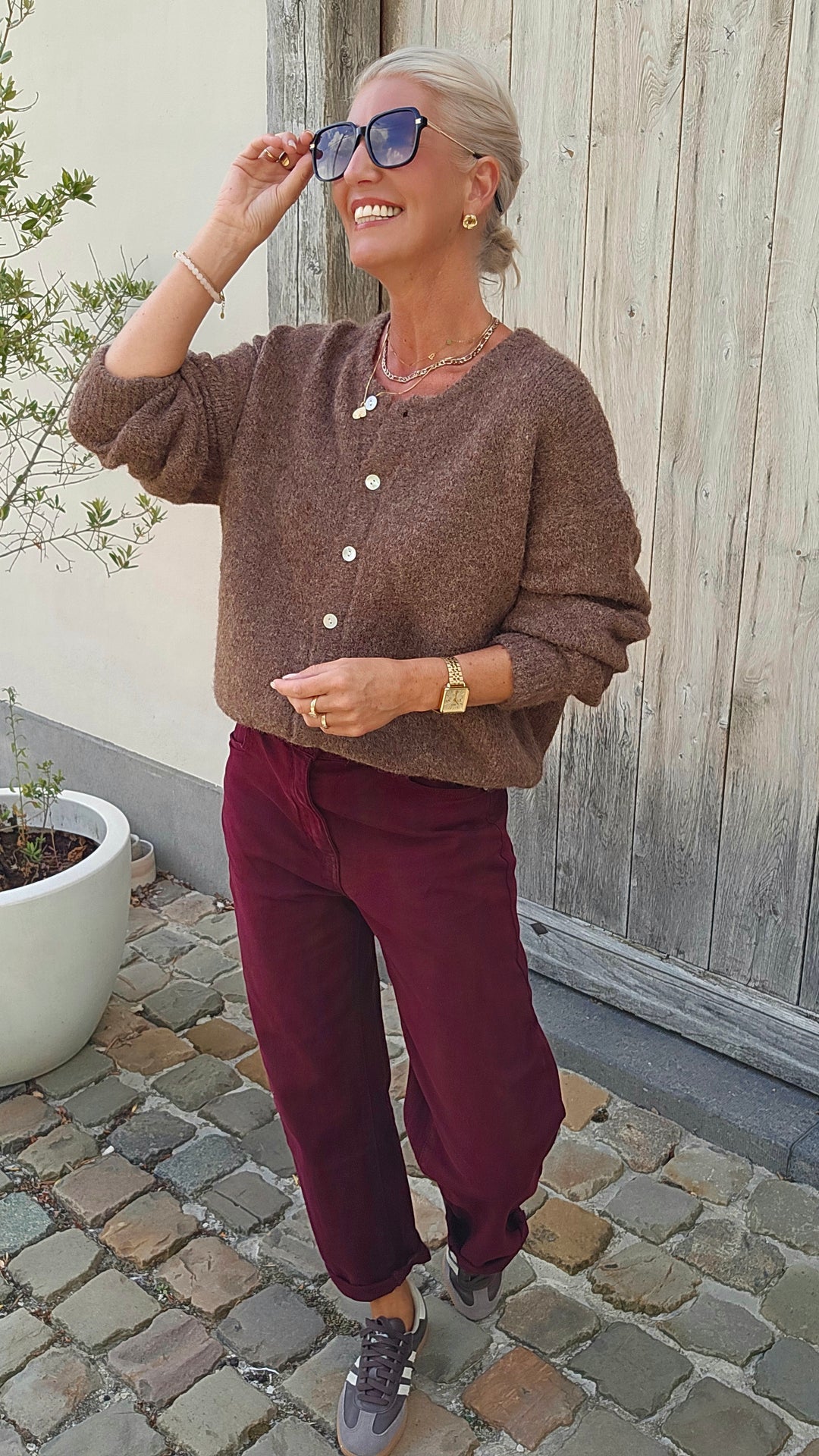 LIESJE cardigan hazelnut