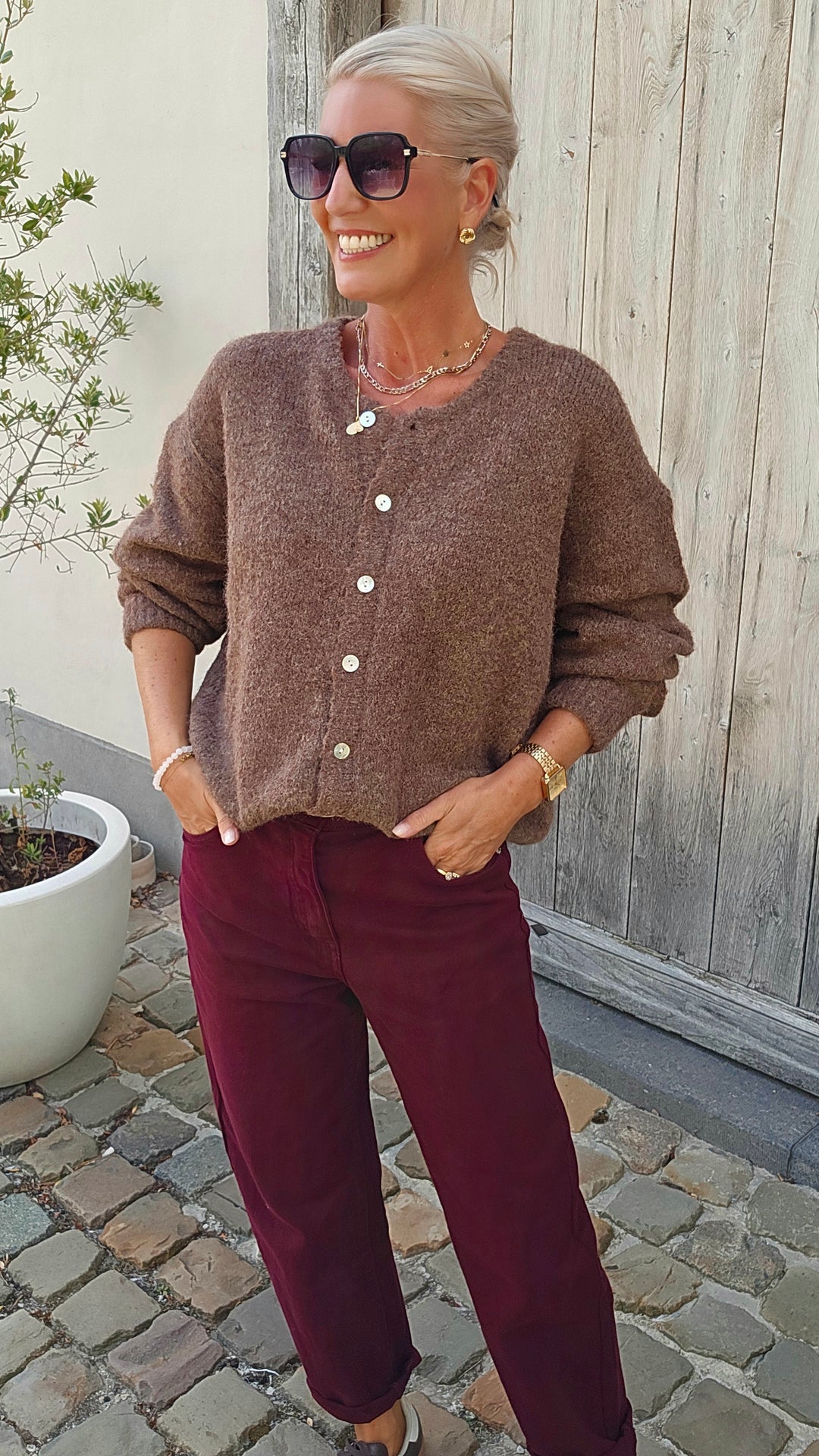 LIESJE cardigan hazelnut