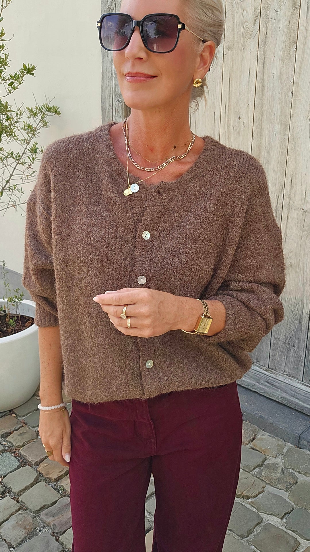 LIESJE cardigan hazelnut