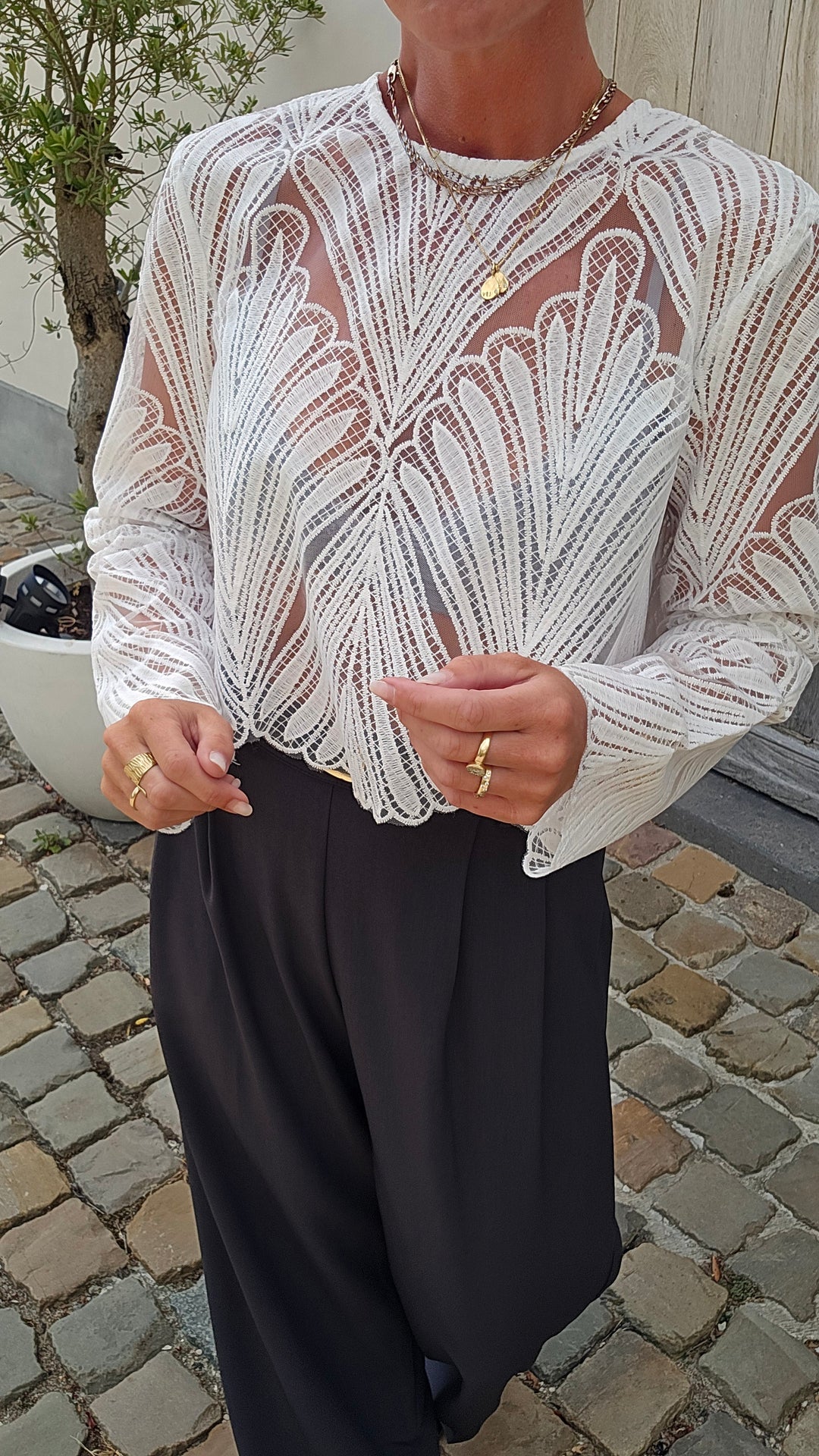 ROMANE lace blouse