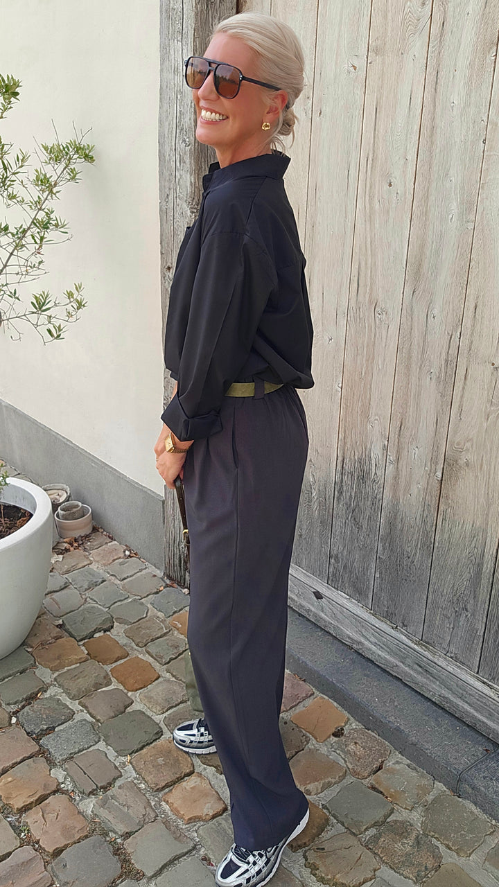 MÉGANE tailored pants dark grey
