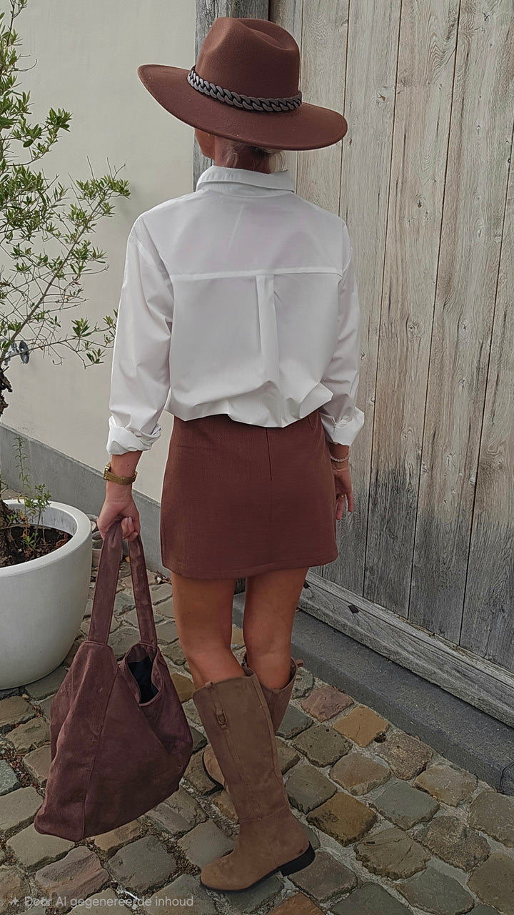 LOUIZE cotton shirt white