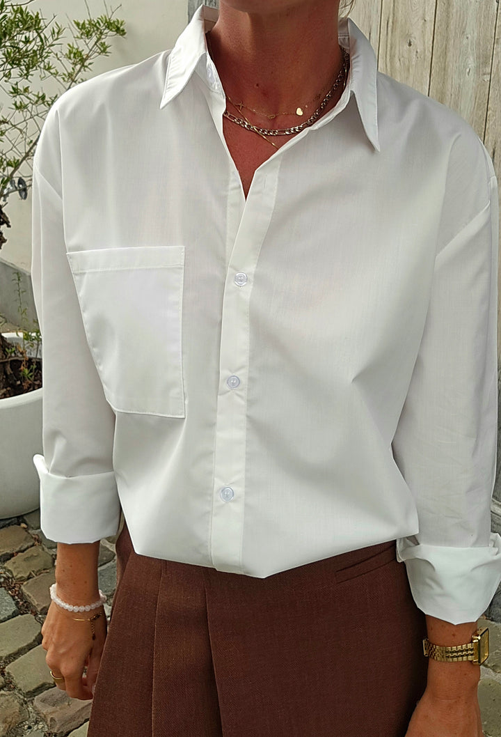 LOUIZE cotton shirt white