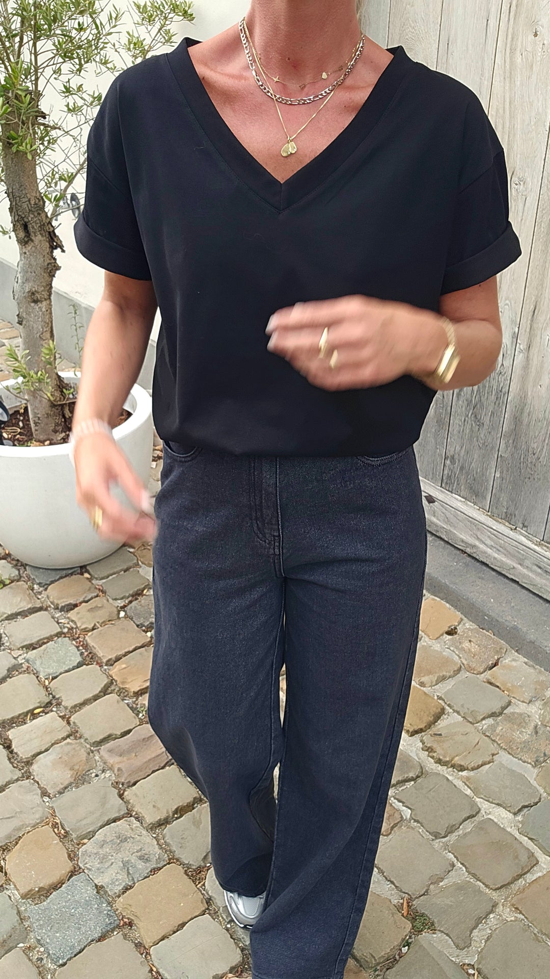 ÉLISE oversized tee black