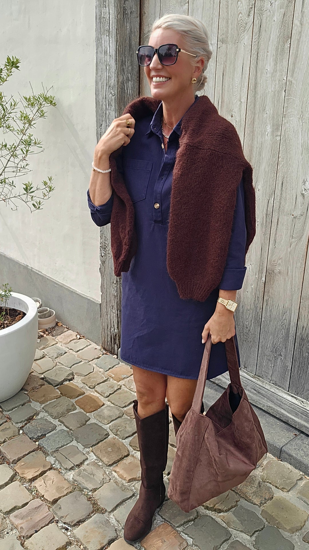 PARKER dress navy