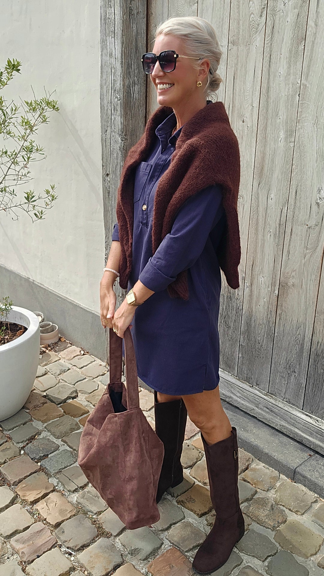PARKER dress navy