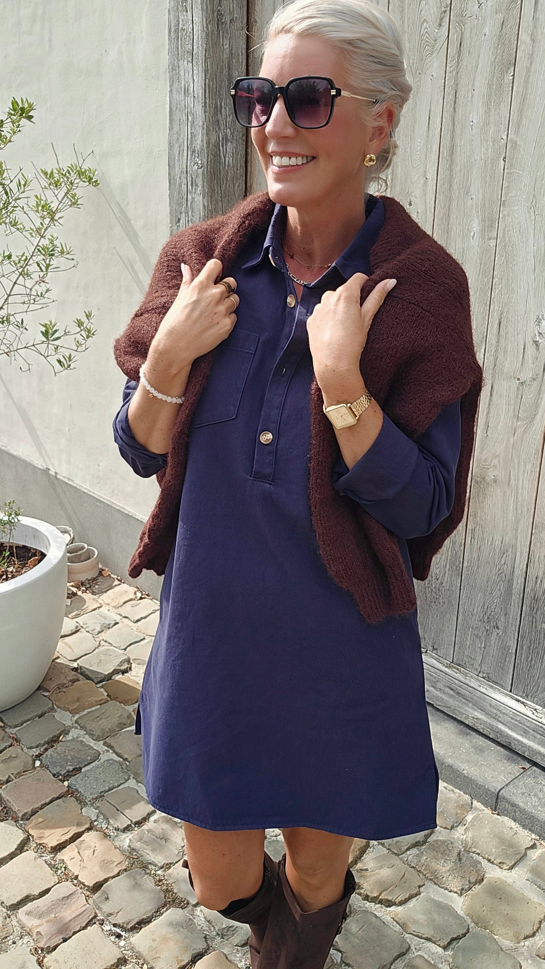 PARKER dress navy