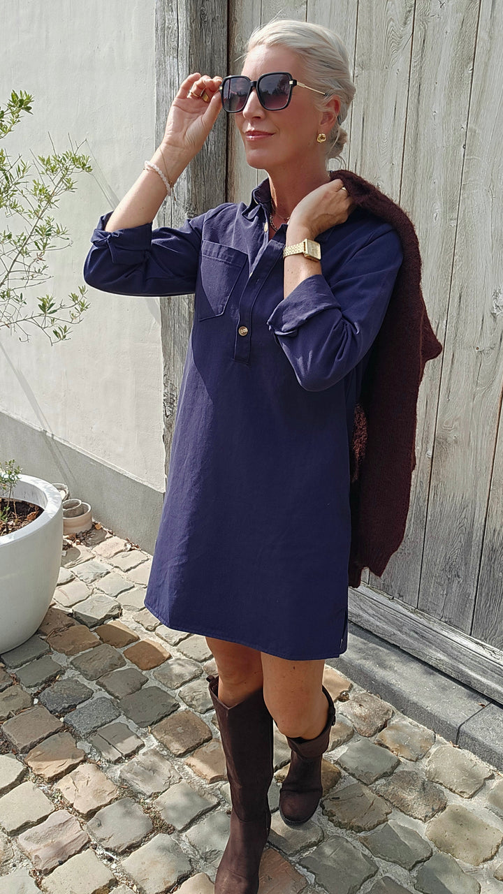 PARKER dress navy