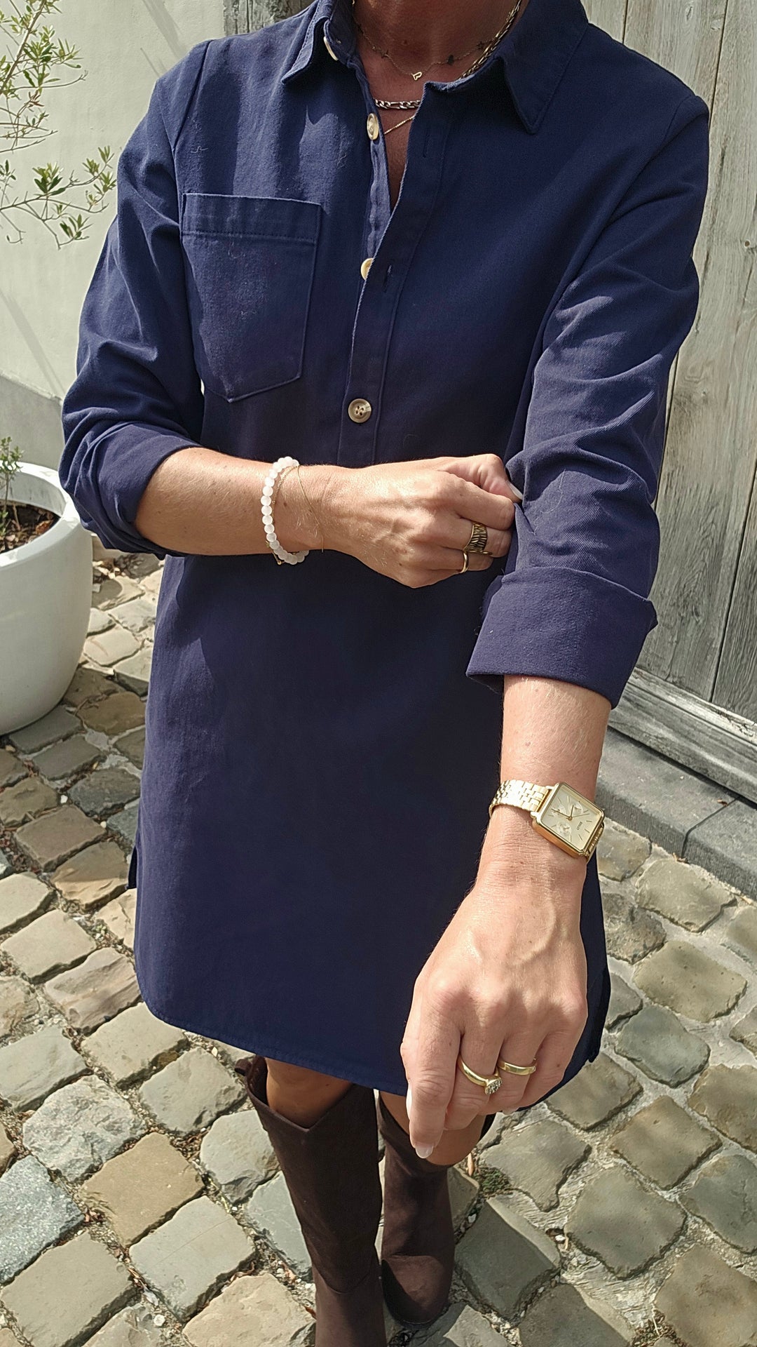 PARKER dress navy