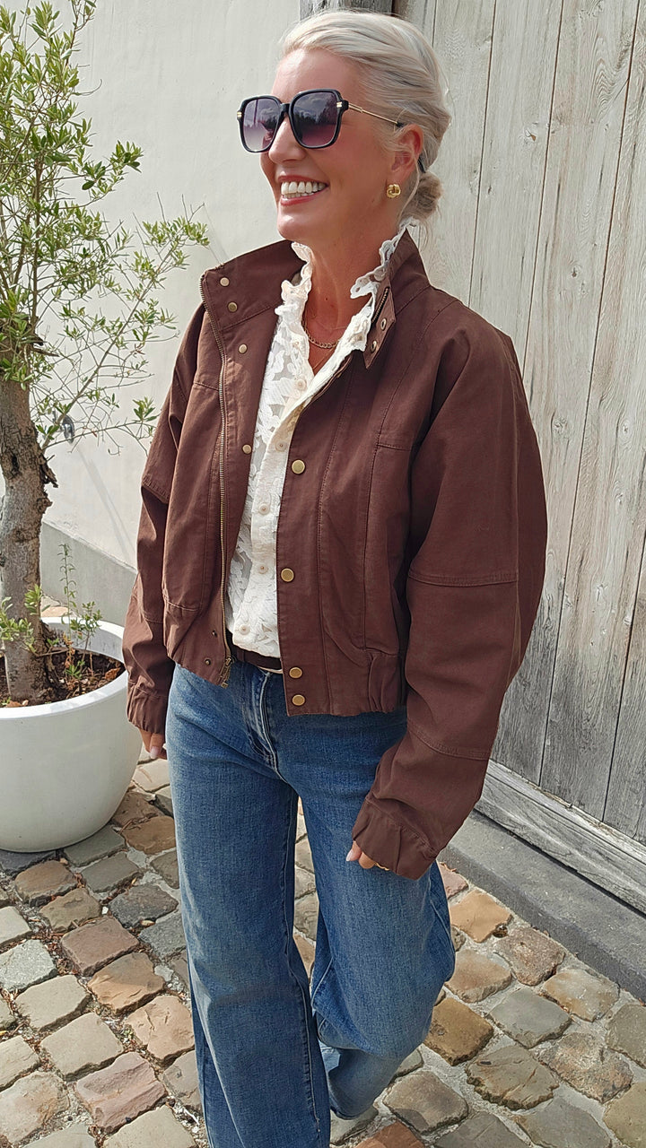 JOSÉPHINE jacket chocolat