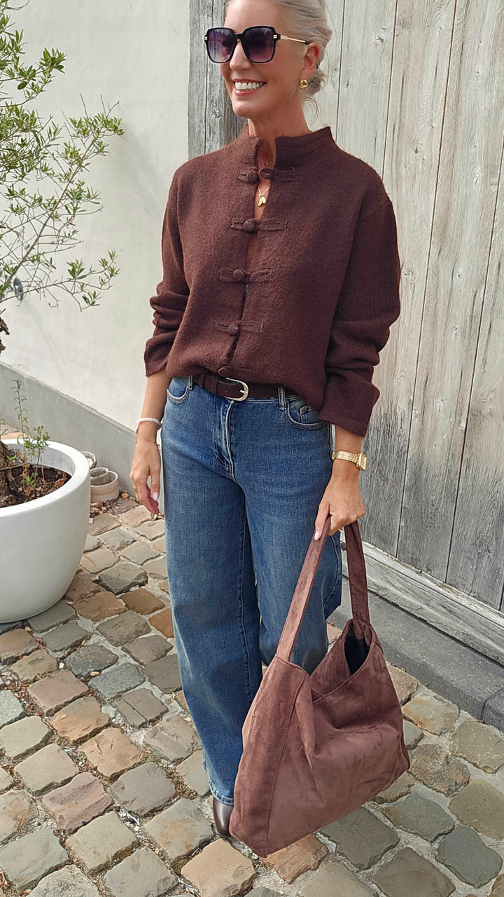 CÉLESTINE cardigan chocolat