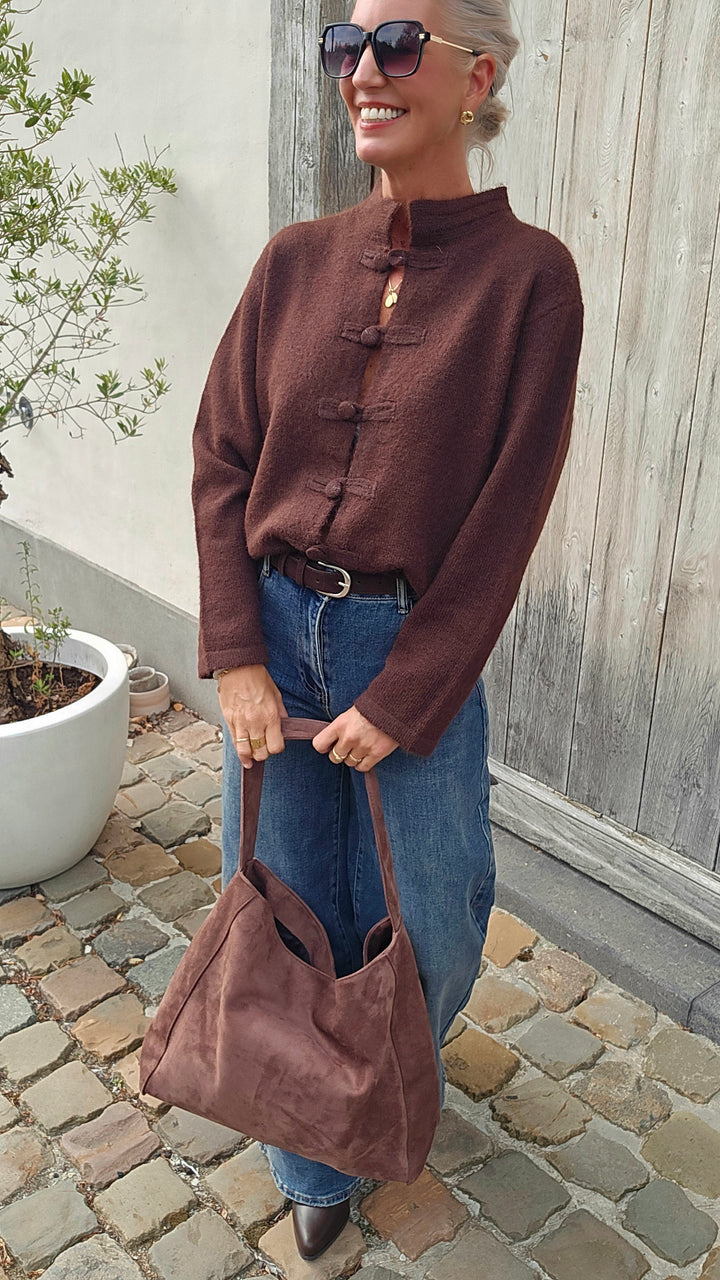 CÉLESTINE cardigan chocolat
