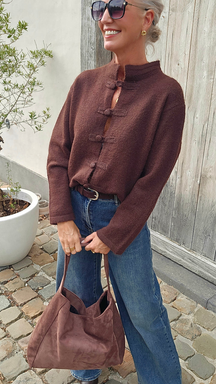 CÉLESTINE cardigan chocolat