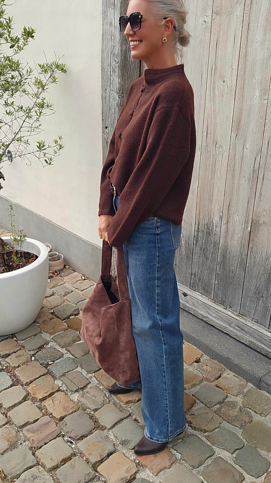 CÉLESTINE cardigan chocolat