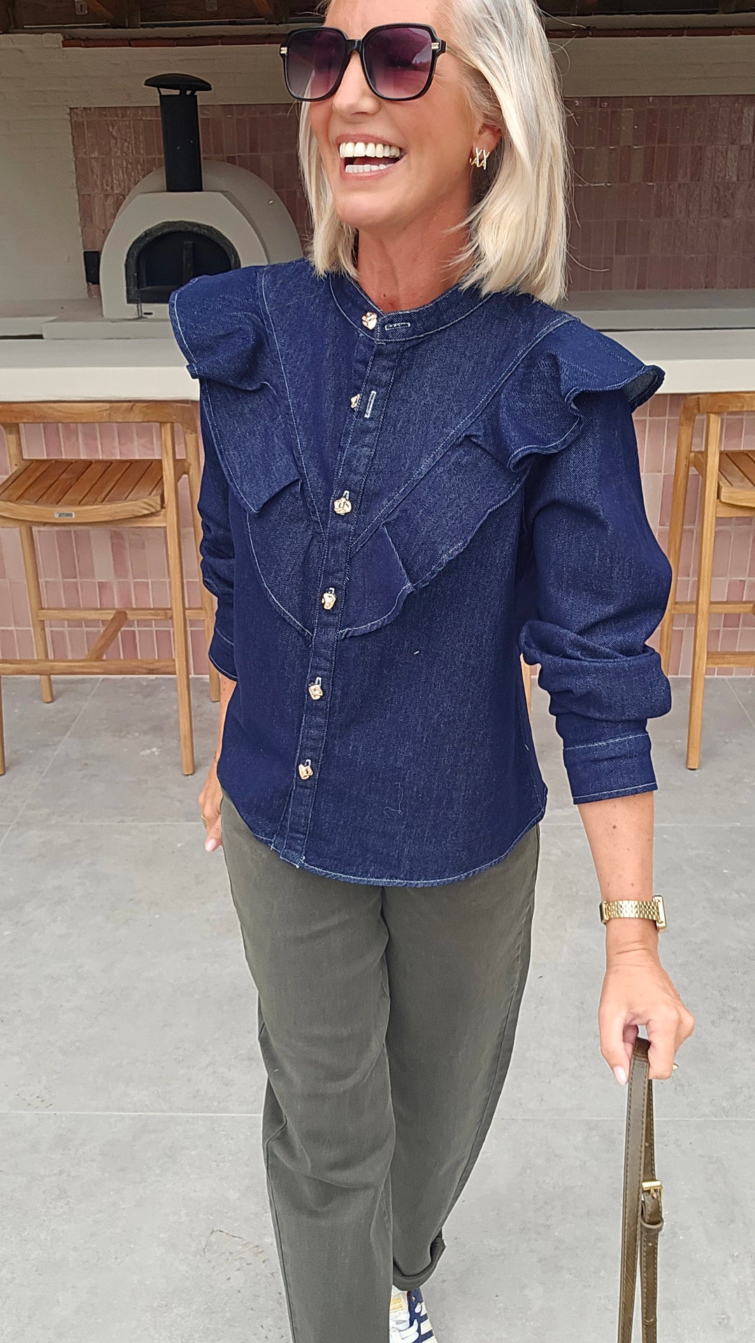 NENA denim blouse