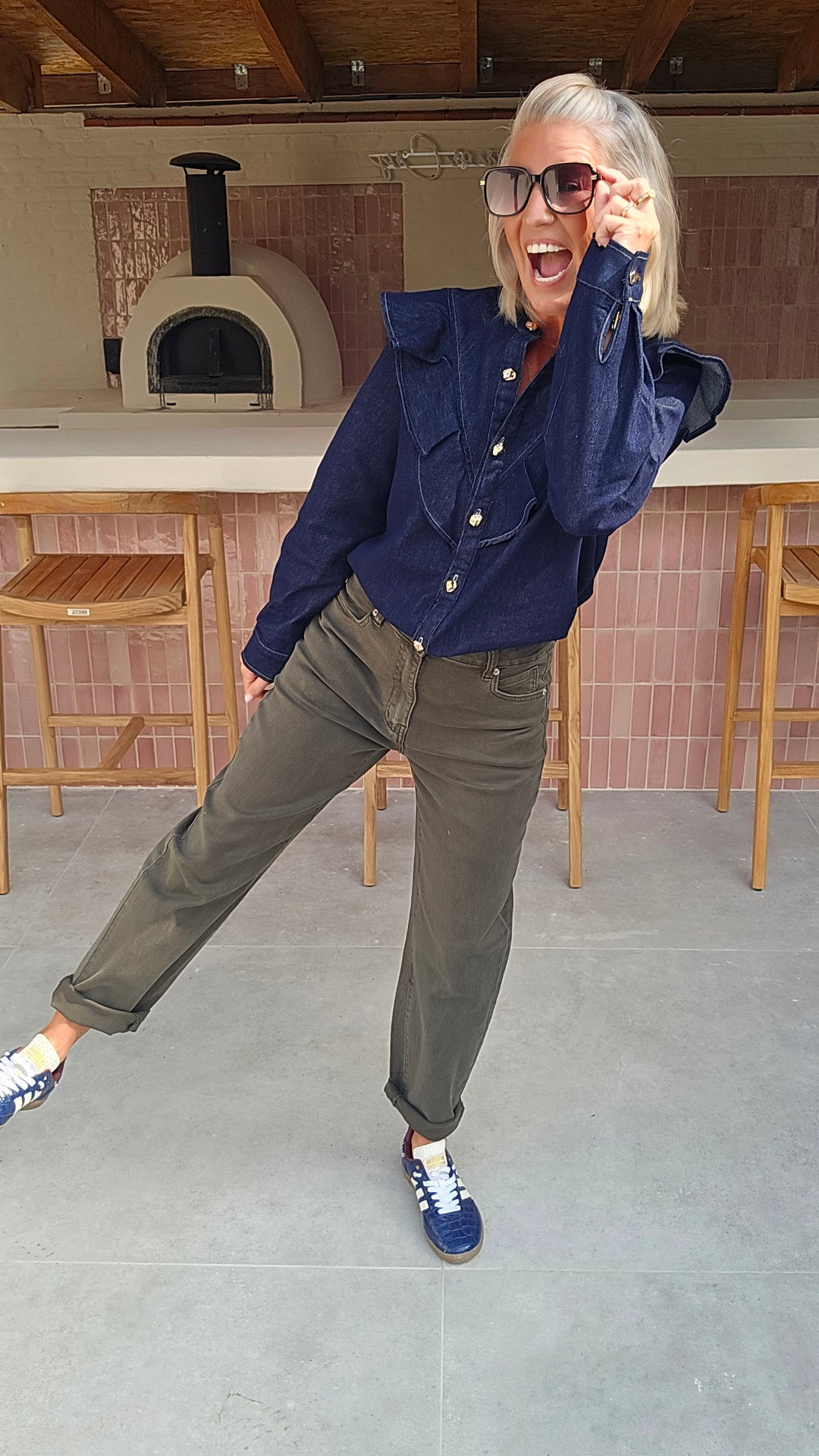 NENA denim blouse