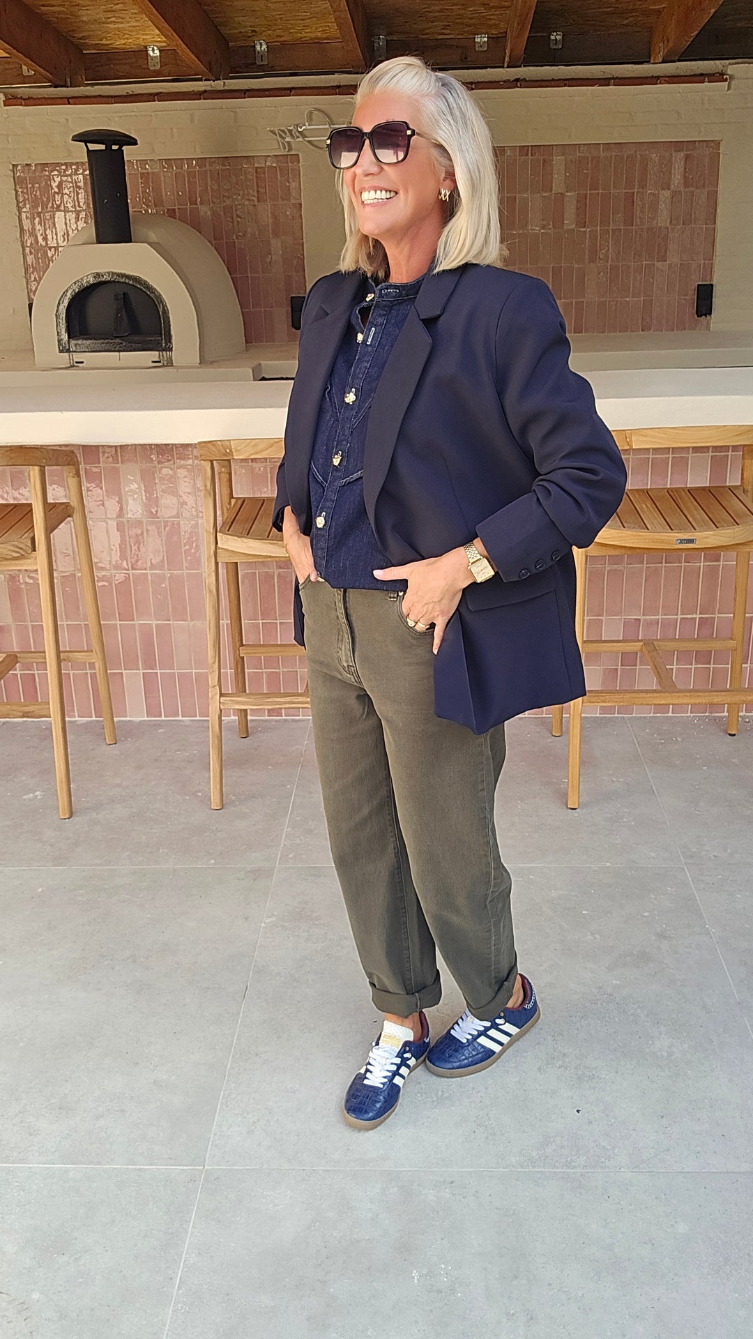 NENA denim blouse