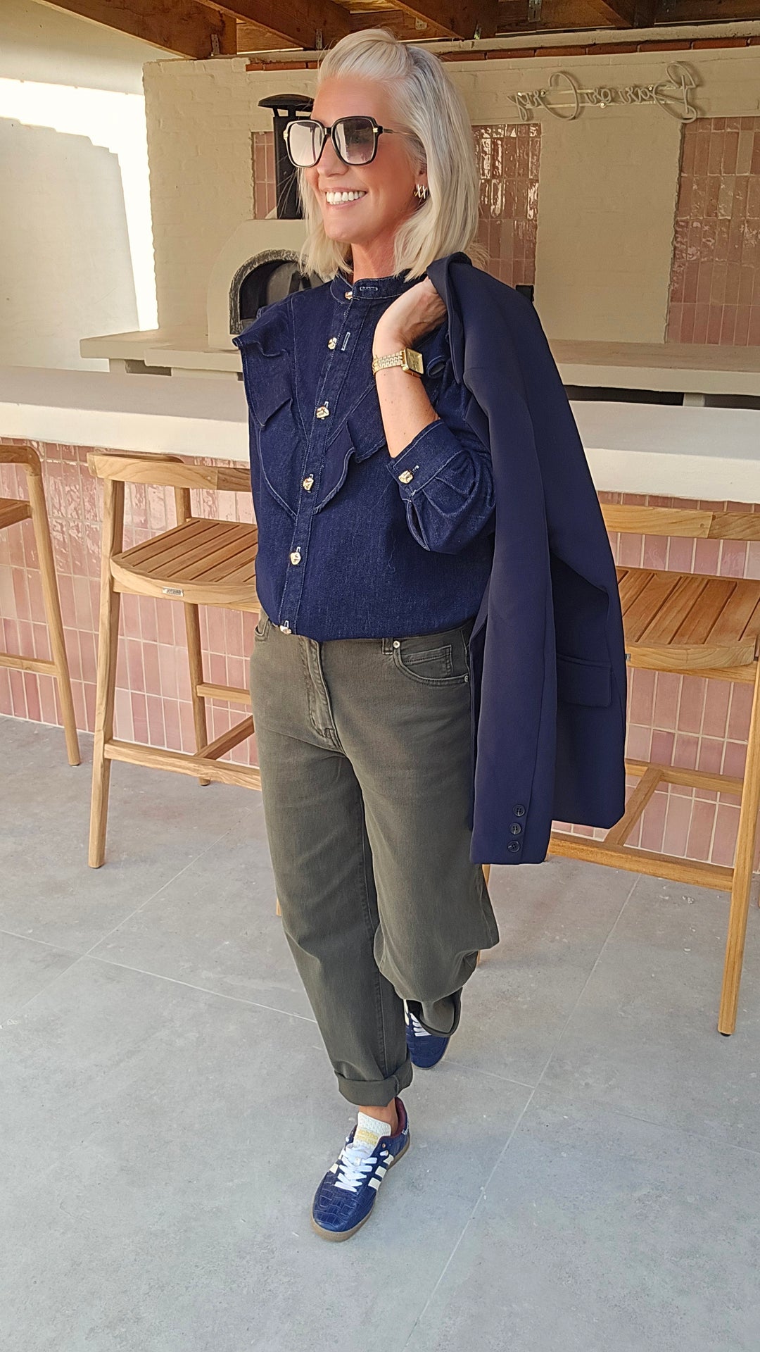 NENA denim blouse