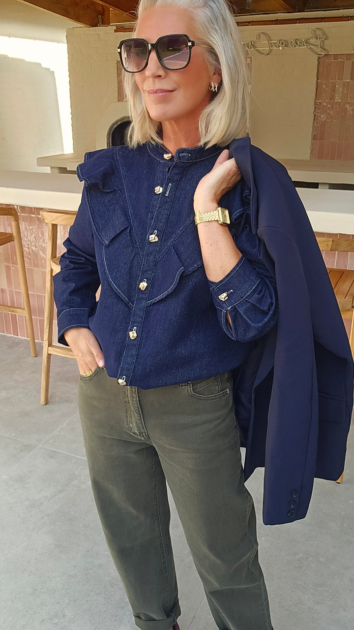 NENA denim blouse