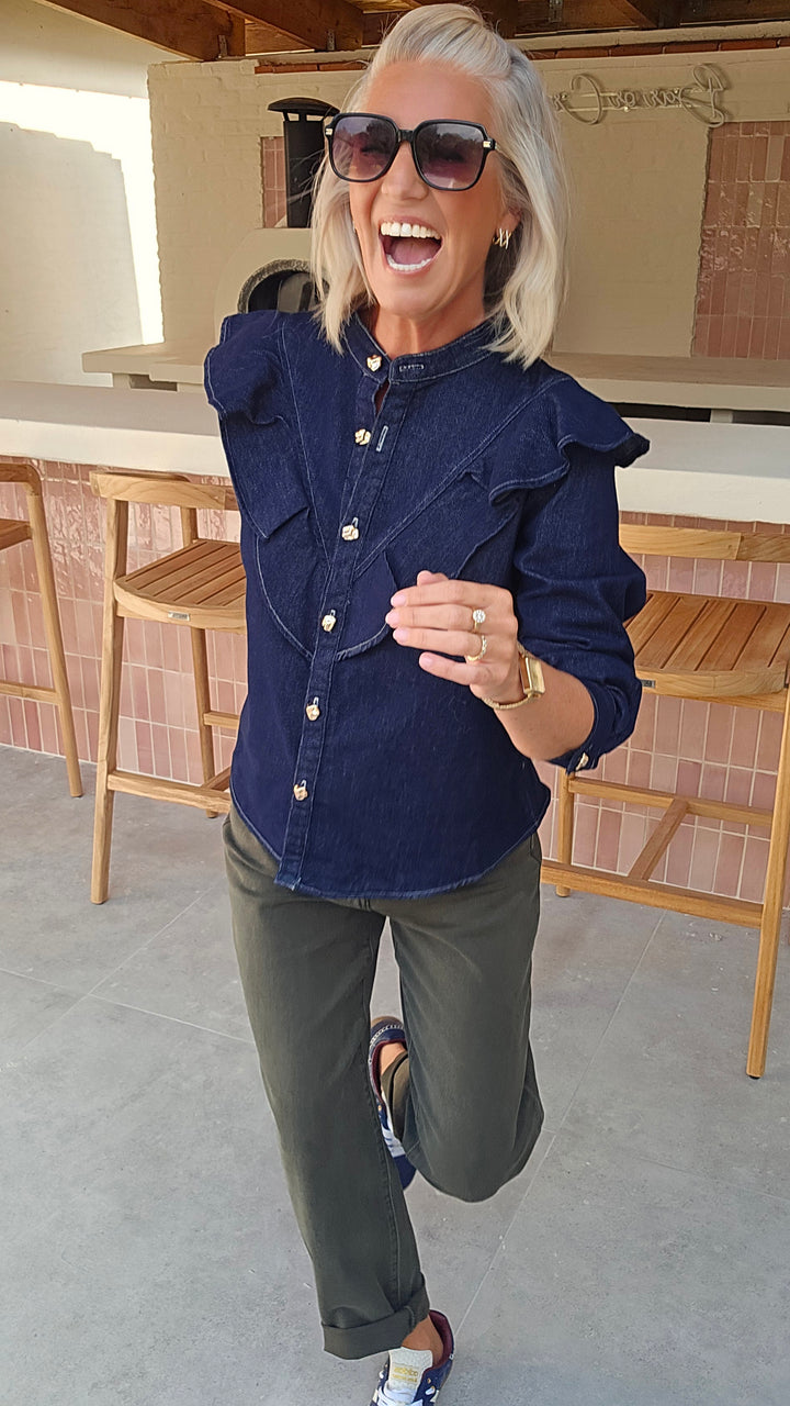NENA denim blouse
