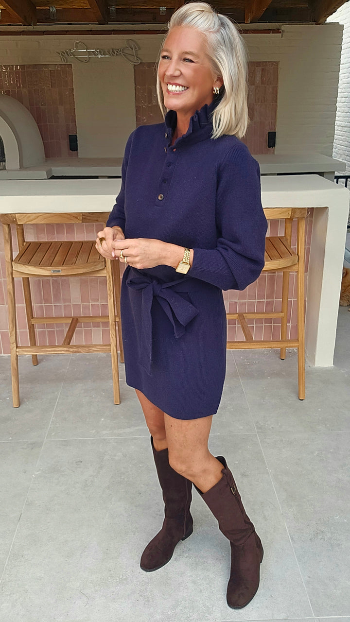 MABEL knit dress navy