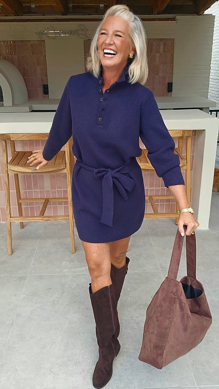 MABEL knit dress navy