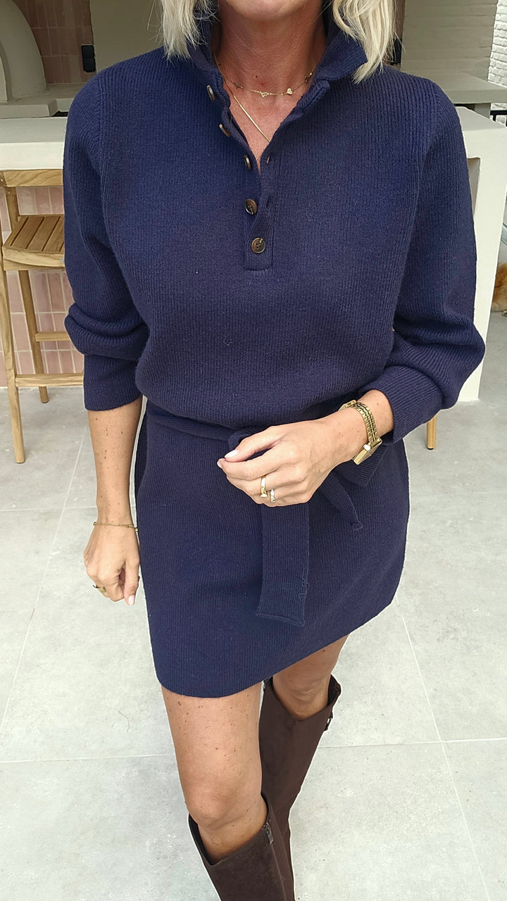 MABEL knit dress navy