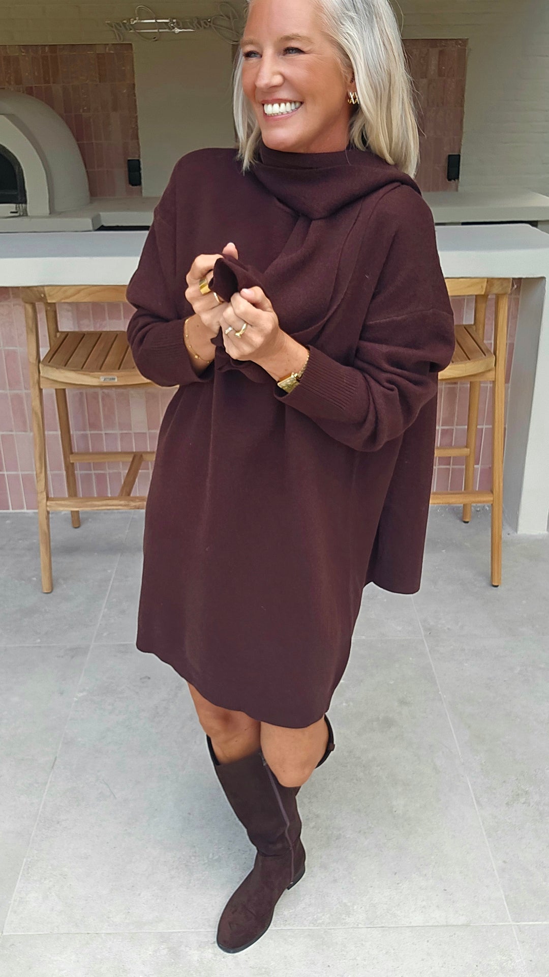 ISAURE dress chocolat