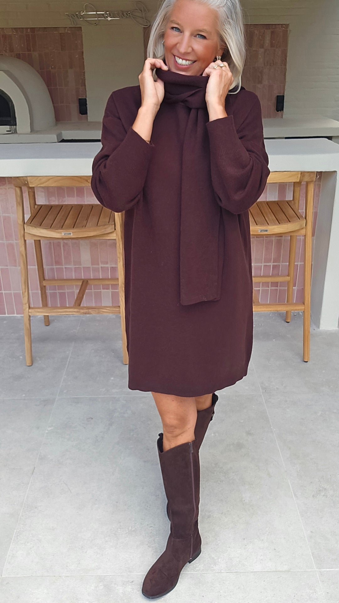ISAURE dress chocolat