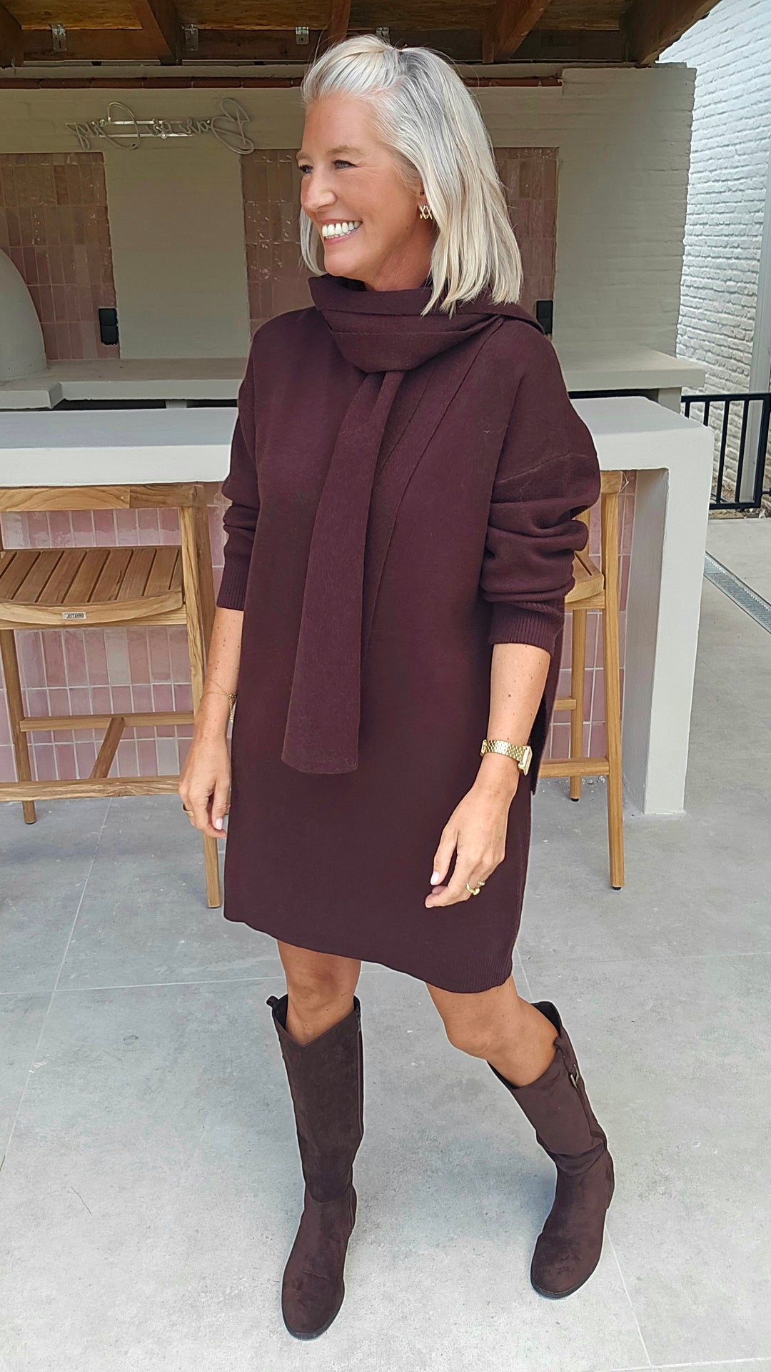 ISAURE dress chocolat