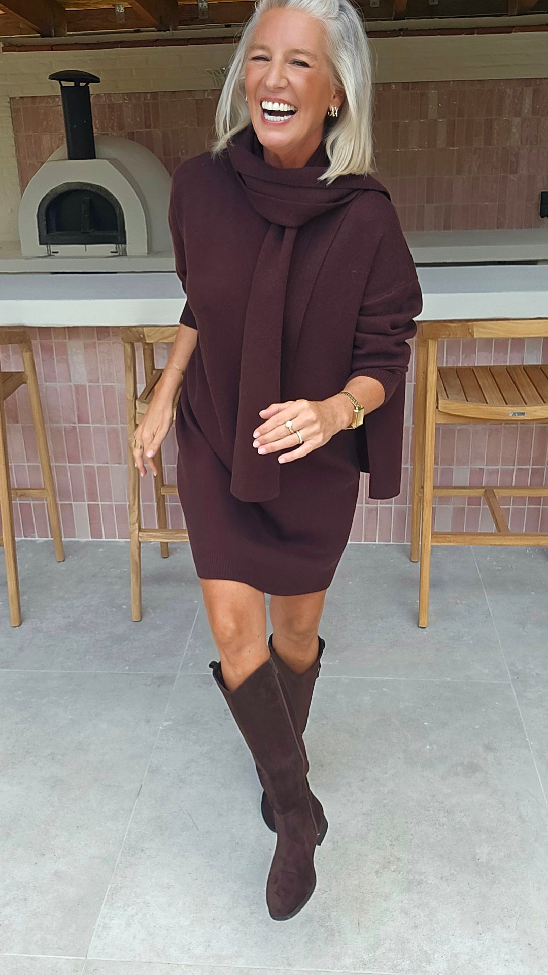 ISAURE dress chocolat