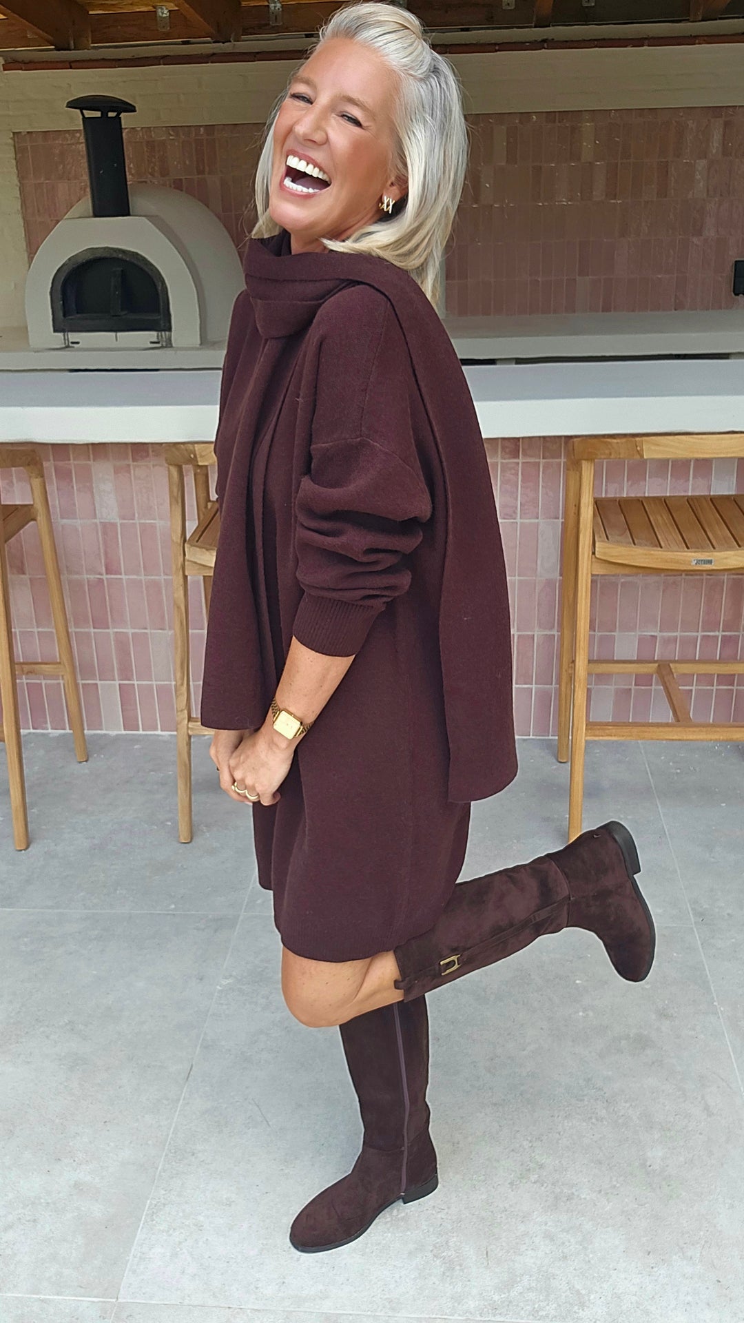 ISAURE dress chocolat