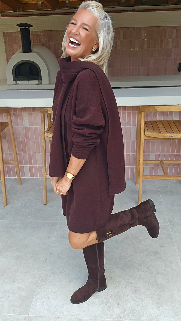 ISAURE dress chocolat