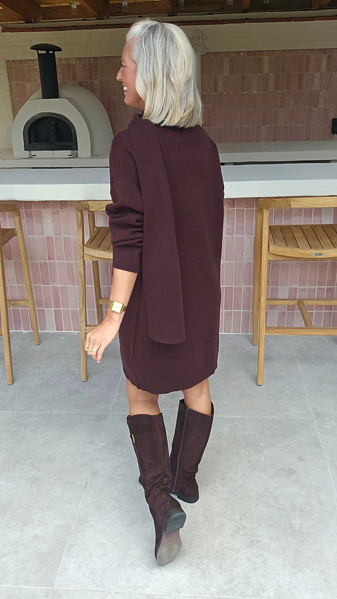 ISAURE dress chocolat