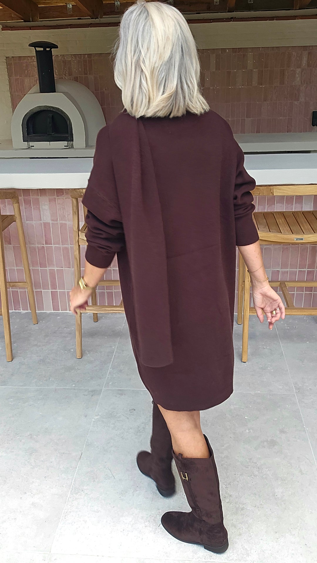 ISAURE dress chocolat