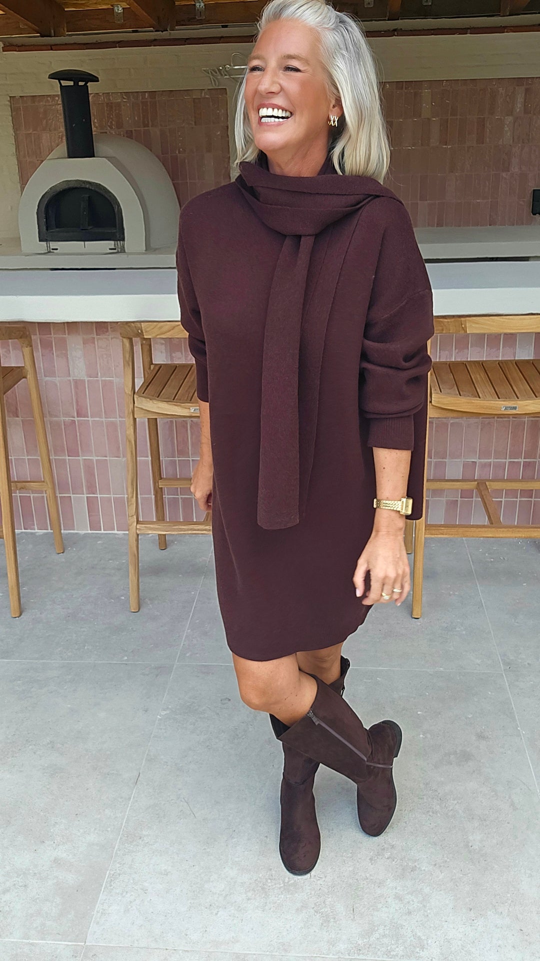 ISAURE dress chocolat