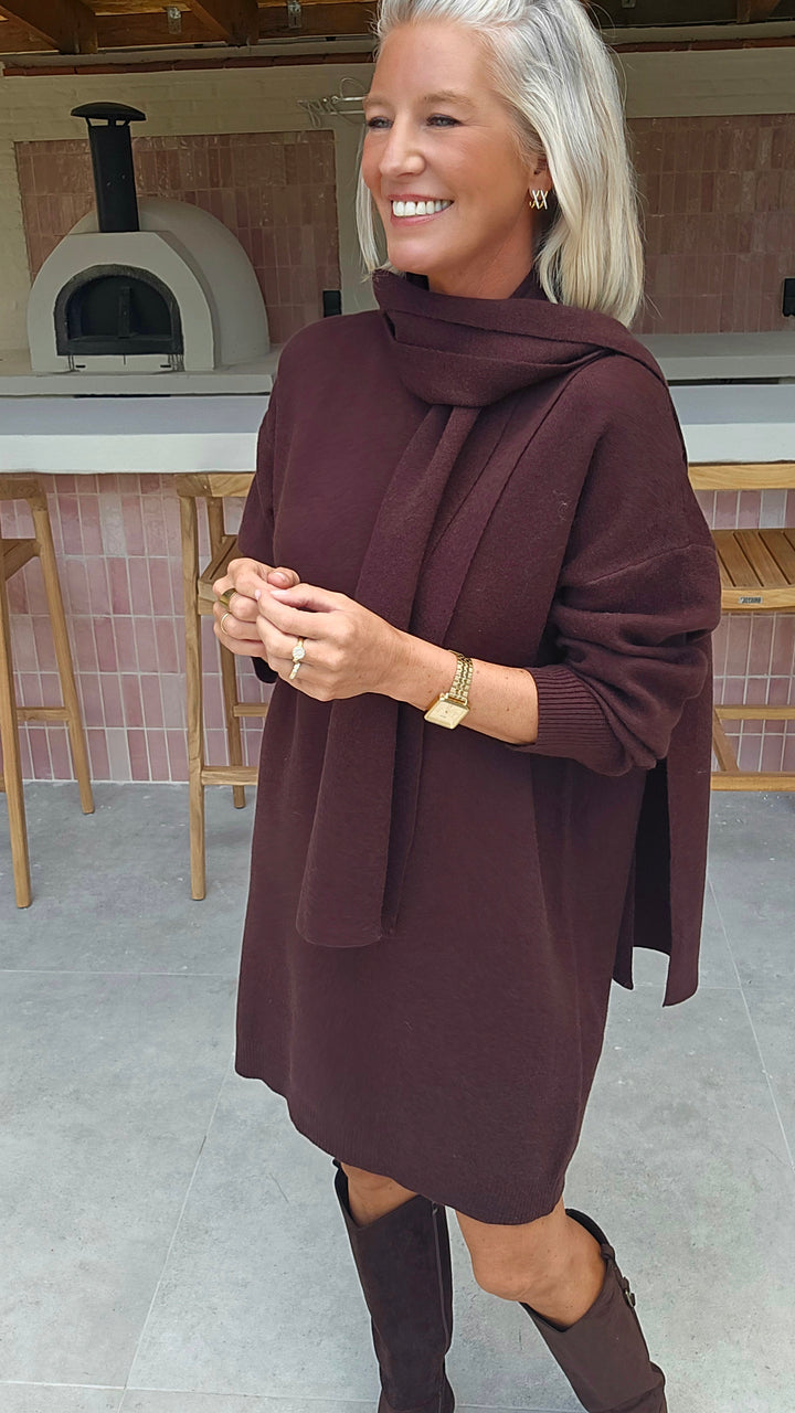 ISAURE dress chocolat