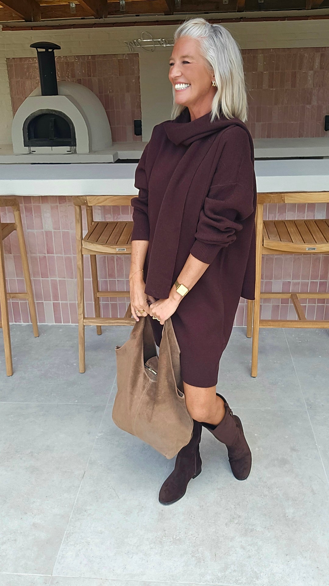 ISAURE dress chocolat