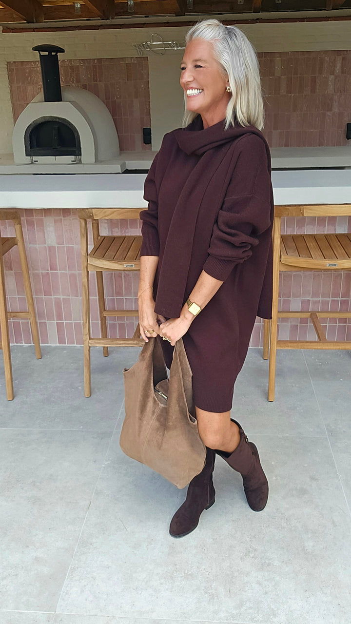 ISAURE dress chocolat