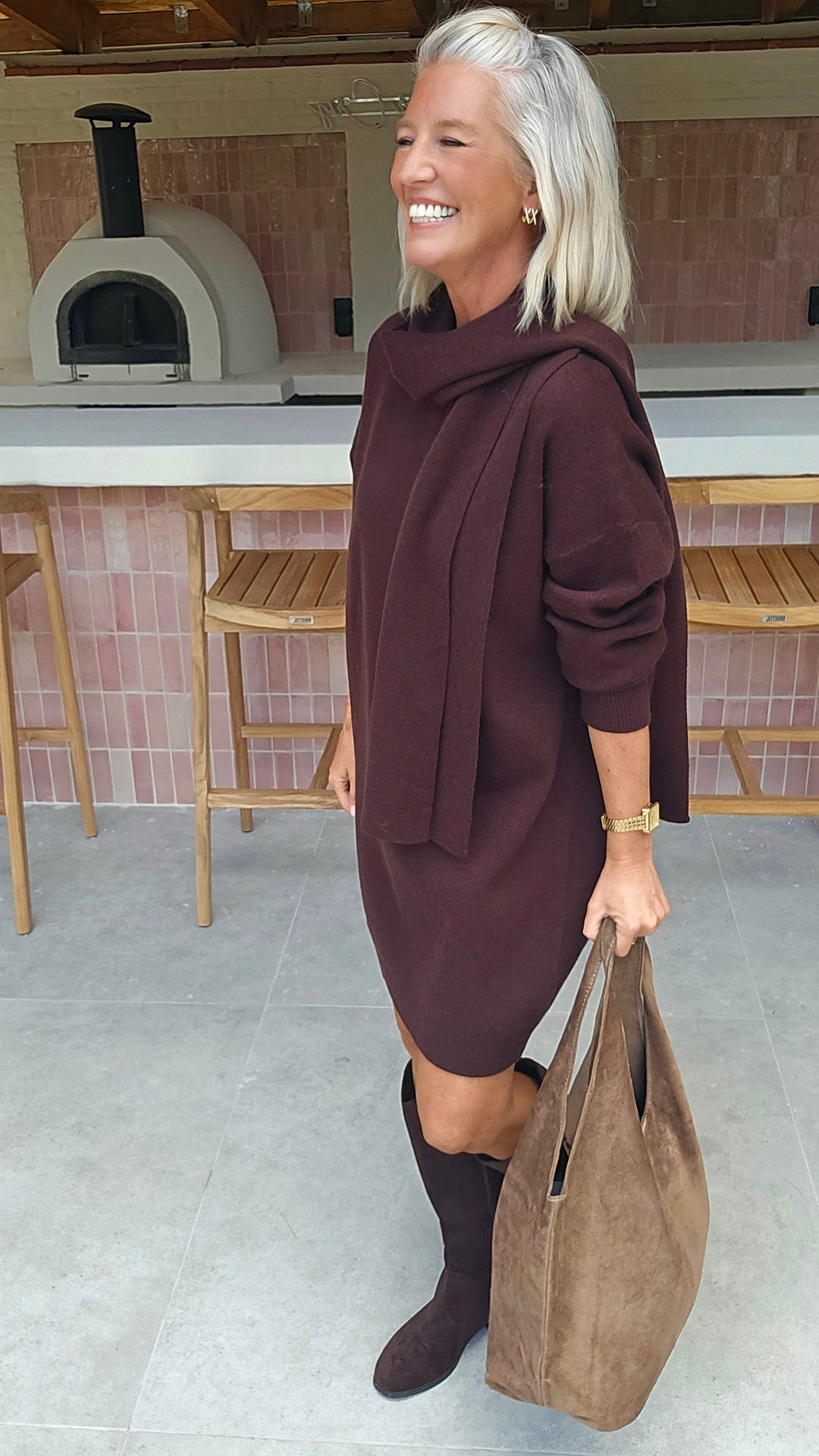 ISAURE dress chocolat