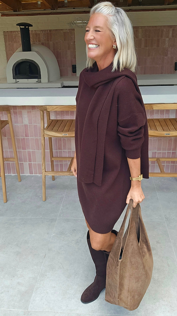 ISAURE dress chocolat